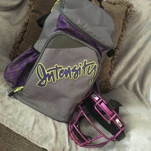INTENSITY SOFTBALL BAG & SCHUTT  METAL FACEMASK